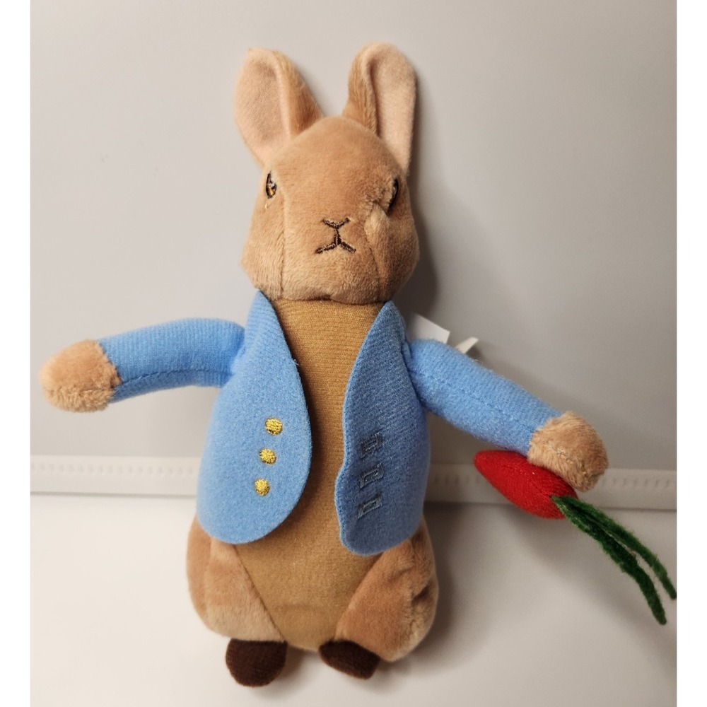 Peter Rabbit Plush Doll-Classic Blue Jacket-Beatrix Potter Collectible Easter!